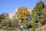 Stalnaker Hall Behind the Fall Trees at WVU