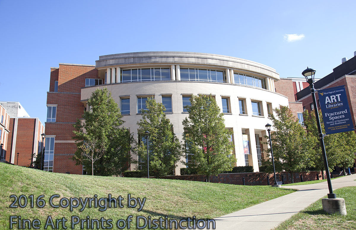 Wise Library on the Downtown WVU Campus