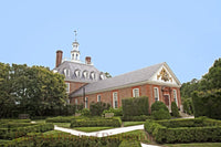 Governor's Palace and Back Shrub Garden at Williamsburg