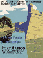Fort Marion National Monument Tourism Poster
