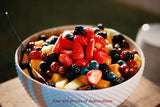 An archival premium Quality art Print of Colorful Berries in a Breakfast Bowl for sale by Brandywine General Store