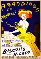 Amandines de Provence Biscuits lithograph