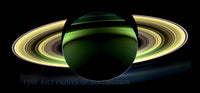 Seldom Seen Sight from the Back Side of Saturn Art Print
