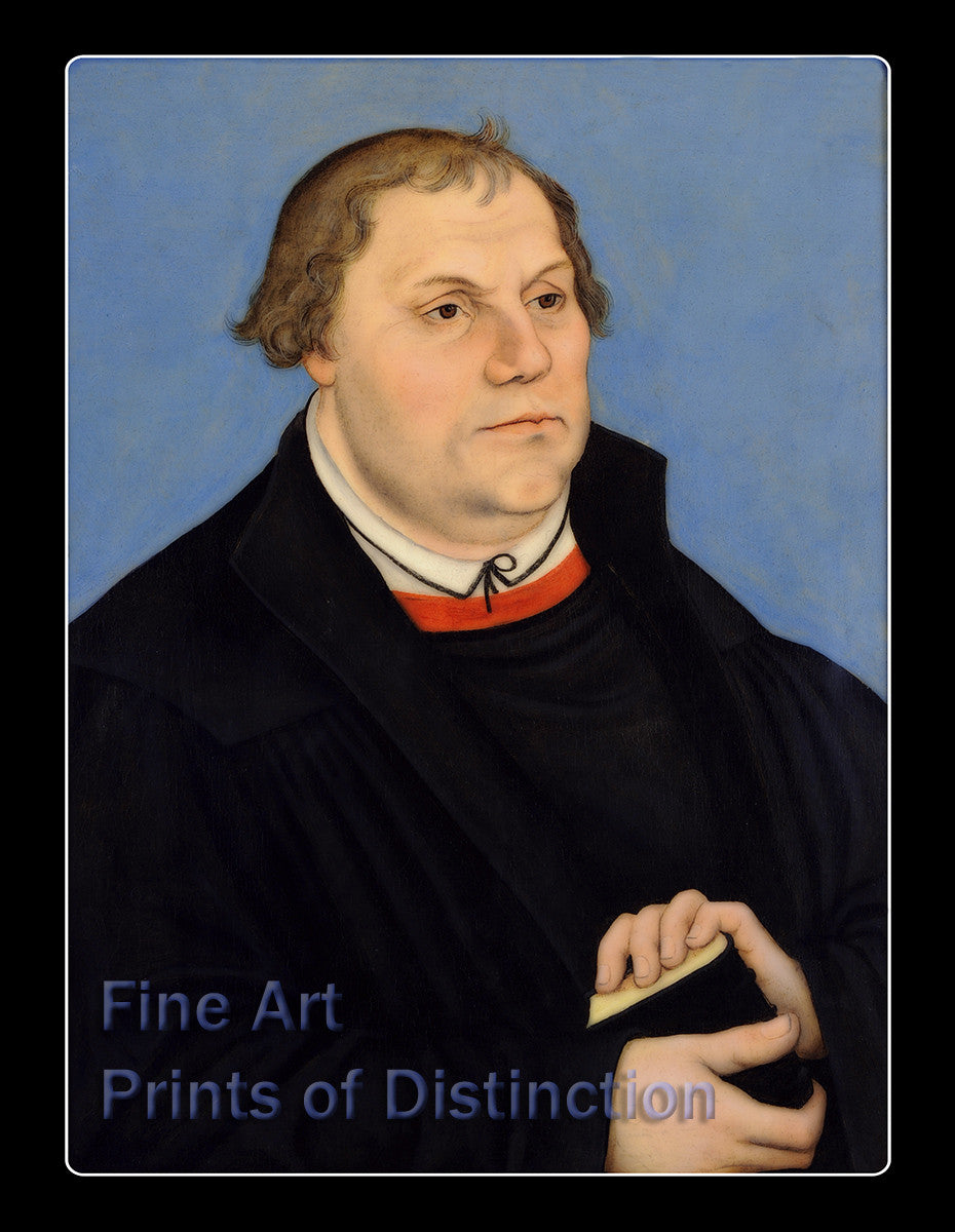 An archival premium Quality art Print of Martin Luther from the Workshop of Lucas Cranach the Elder sold by Brandywine General Store