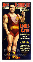 Louis Cyr Strong Man Advertising Poster