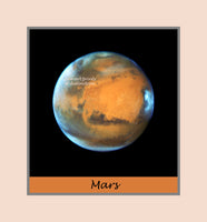 Premium Poster of the Planet Mars near the 2016 Opposition taken from Hubble Space Telescope