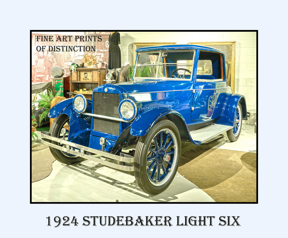 1924 Studebaker Light Six Antique Automobile Premium Poster