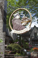 An archival premium Quality art Print of The Donut Friar Advertising Trade Sign for sale by Brandywine General Store