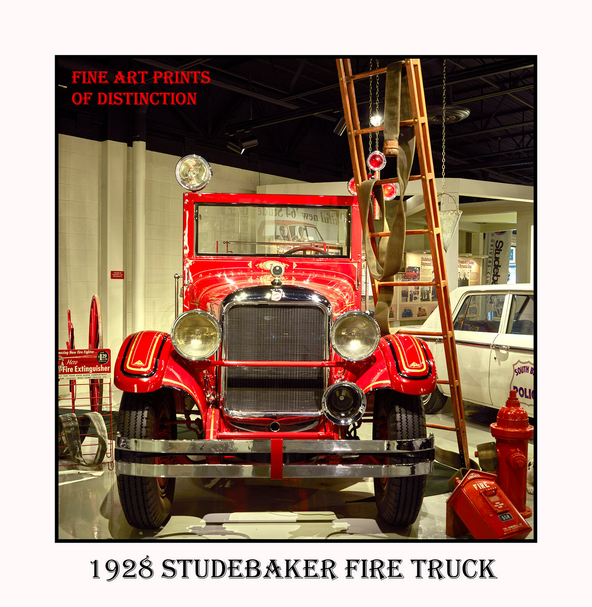 1928 Studebaker Fire Truck Premium Poster