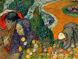 An archival premium Quality art print of The Ladies of Arles Memory of the Garden at Etten, painted by Van Gogh in November of 1888 for sale by Brandywine General Store