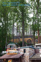 An archival premium Quality art Print of a Coffee Shop Nestled in the Tall Trees at Gatlinburg Tennessee for sale by Brandywine General Store