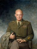 An archival premium Quality art Print of the Dwight D. Eisenhower Portrait by Thomas Edgar Stephens for sale by Brandywine General Store