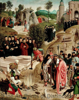 An archival premium Quality art Print of The Legend of the Relics of St. John the Baptist by Geertgen tot Sint Jans for sale by Brandywine General Store