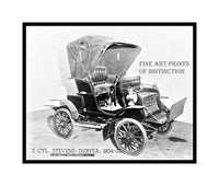 1904 Stevens Duryea 2 Cylinder Antique Automobile Print