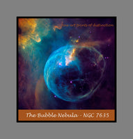 Bubble Nebula or NGC 7635 premium poster