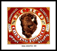 Echo Chewing Tobacco Advertising Lithograph Art Print