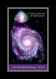 A premium Quality Space Poster of the Whirlpool Galaxy m51a for sale by Brandywine General Store