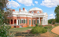  Monticello from the Northwest showing the Dome Art Print