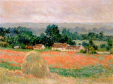 An archival premium Quality art Print of Haystack at Giverny painted by Claude Monet in 1886 for sale by Brandywine General Store