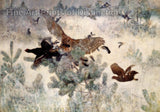 An archival premium Quality art Print of Hawk and Black Game painted by Bruno Liljefors in 1884 for sale by Brandywine General Store