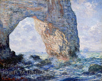 An archival premium Quality art print of The Manneporte for sale by Brandywine General Store. This canvas was painted by Claude Monet during the month of February 1883