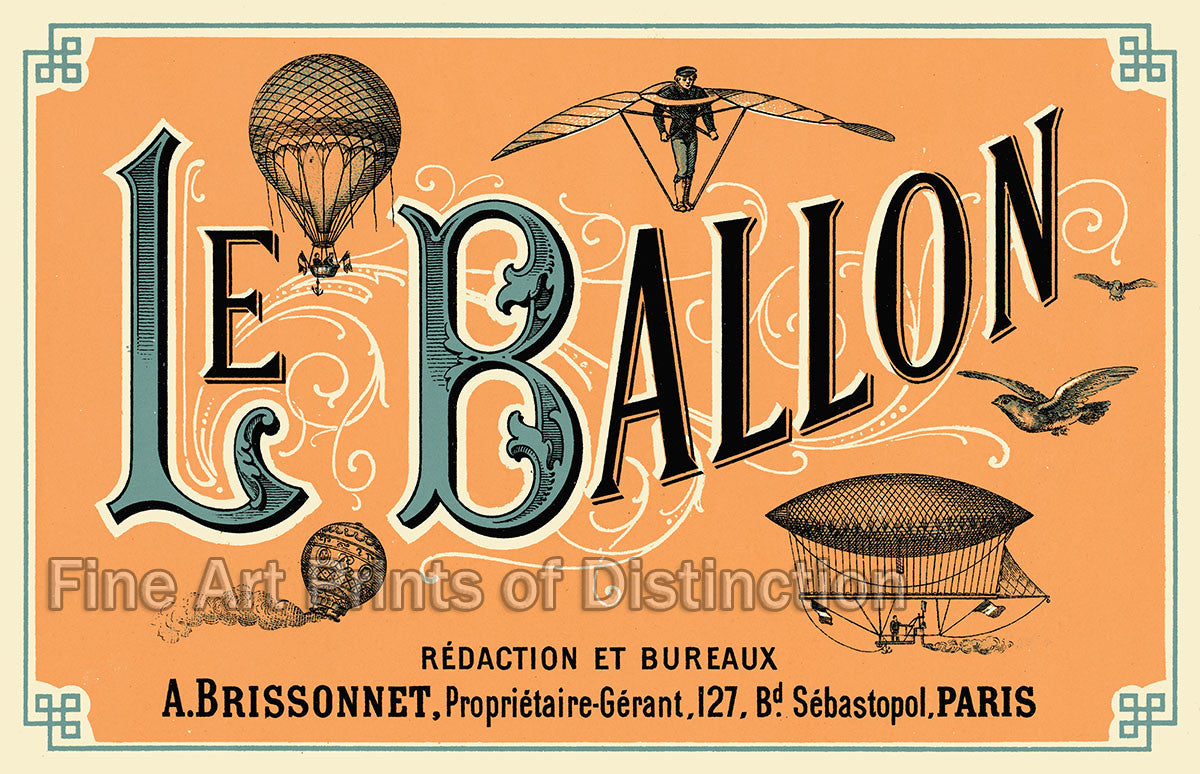 Le Ballon French Advertising Poster