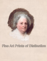 An archival premium Quality art Print of Martha Washington, the Athenaeum Portrait by Gilbert Stuart for sale by Brandywine General Store