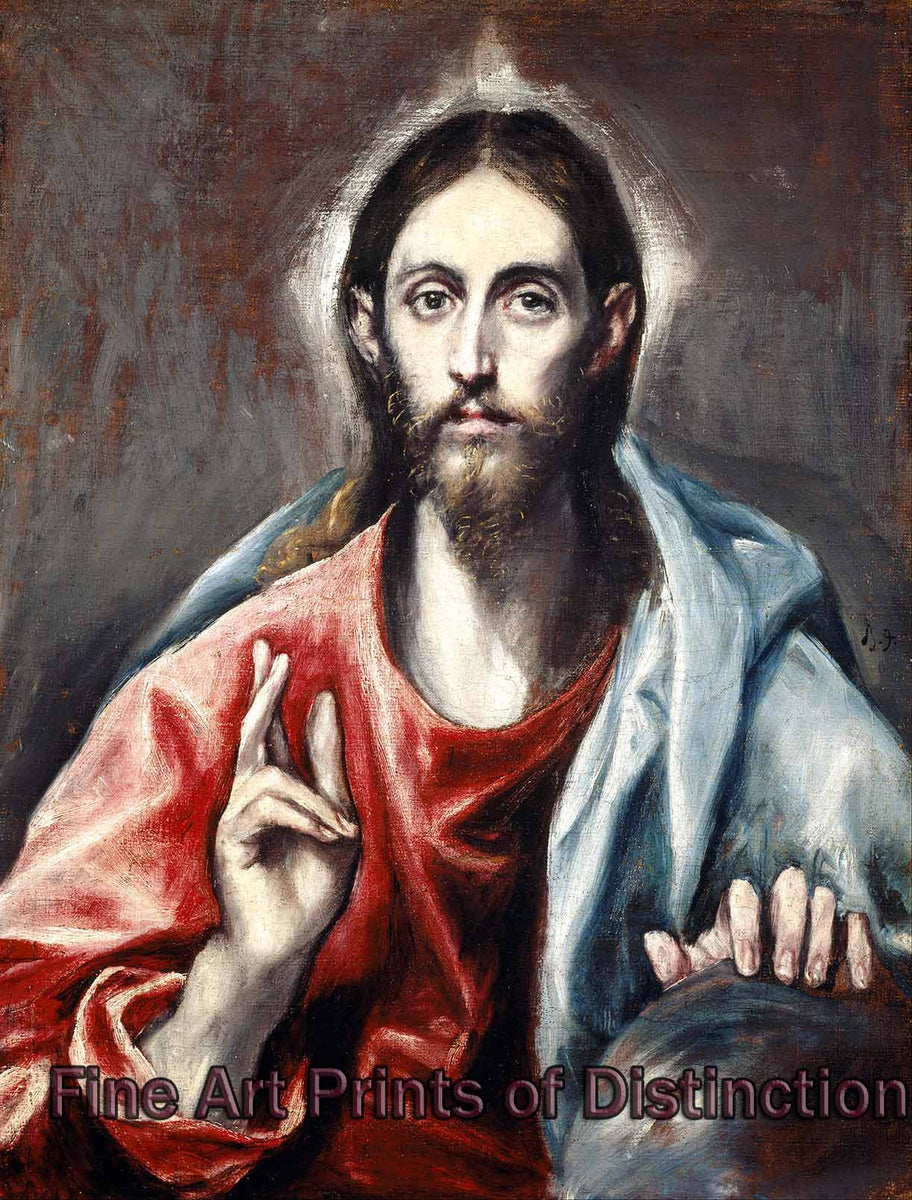 Christ Blessing by El Greco