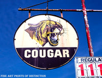 Cougar Gas Service Station Sign Premium Print
