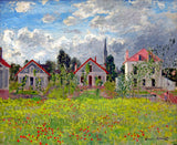 An archival premium quality art print of Houses at Argenteuil painted by Claude Monet in 1873 for sale by Brandywine General Store