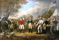 An archival premium Quality Art Print of The Surrender of General Burgoyne by John Trumbull for sale by Brandywine General Store