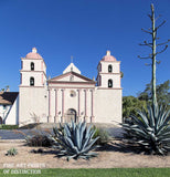 Santa Barbara Mission in California Art Print