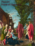 An archival premium Quality art Print of Christ Taking Leave of His Mother painted by Albrecht Altdorfer for sale by Brandywine General Store