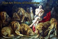 An archival premium Quality religious Art Print of Daniel in the Lion's Den by Peter Paul Rubens for sale by Brandywine General Store