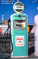 Sinclair Dino 1960s Gasoline Pump Premium Service Station Print
