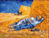An archival premium Quality art Print of Noon Rest From Work after Millet by Vincent Van Gogh for sale by Brandywine General Store