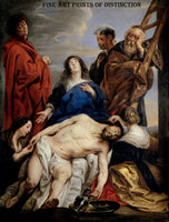 An archival premium Quality art Print of Pieta painted by the Flemish artist Jacob Jordaens between 1650 - 1660 for sale by Brandywine General Store