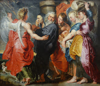 An archival premium Quality art Print of The Flight of Lot and His Family from Sodom attributed to Flemish artist Peter Paul Rubens for sale by Brandywine General Store