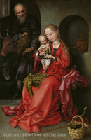 An archival premium Quality art Print of The Holy Family painted by the early German Artist Martin Schongauer around 1490 for sale by Brandywine General Store