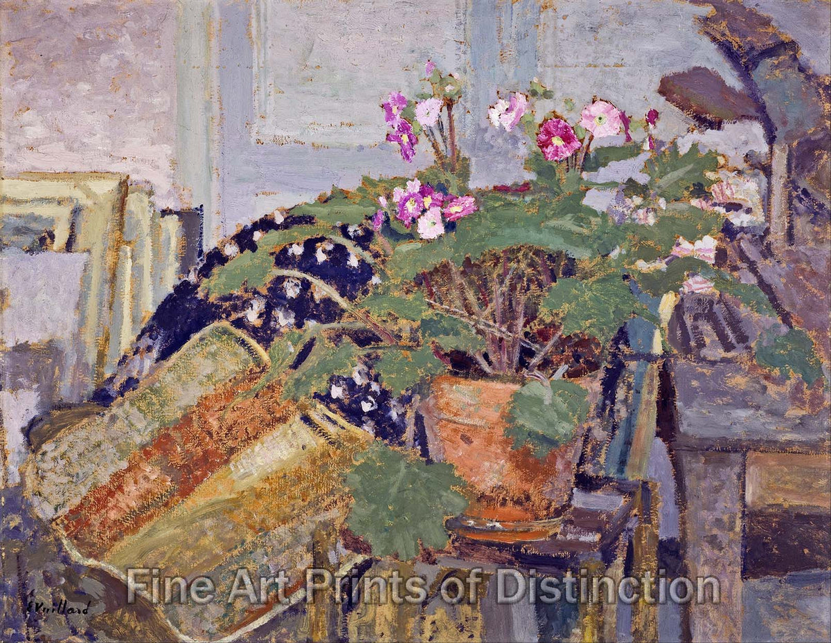 An archival premium Quality Print of Pot of Flowers by Edouard Vuillard or better known in French as Le Pot de Fleurs for sale by Brandywine General Store