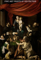 Madonna of the Rosary painted by Italian Baroque painter Caravaggio in 1607