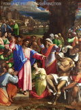 An archival premium Quality art Print of The Raising of Lazarus painted by the Italian Renaissance artist Sebastiano del Piombo in 1519 for sale by Brandywine General Store