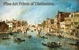 View on the Cannaregio Canal in Venice by Francesco Guardi Art Print