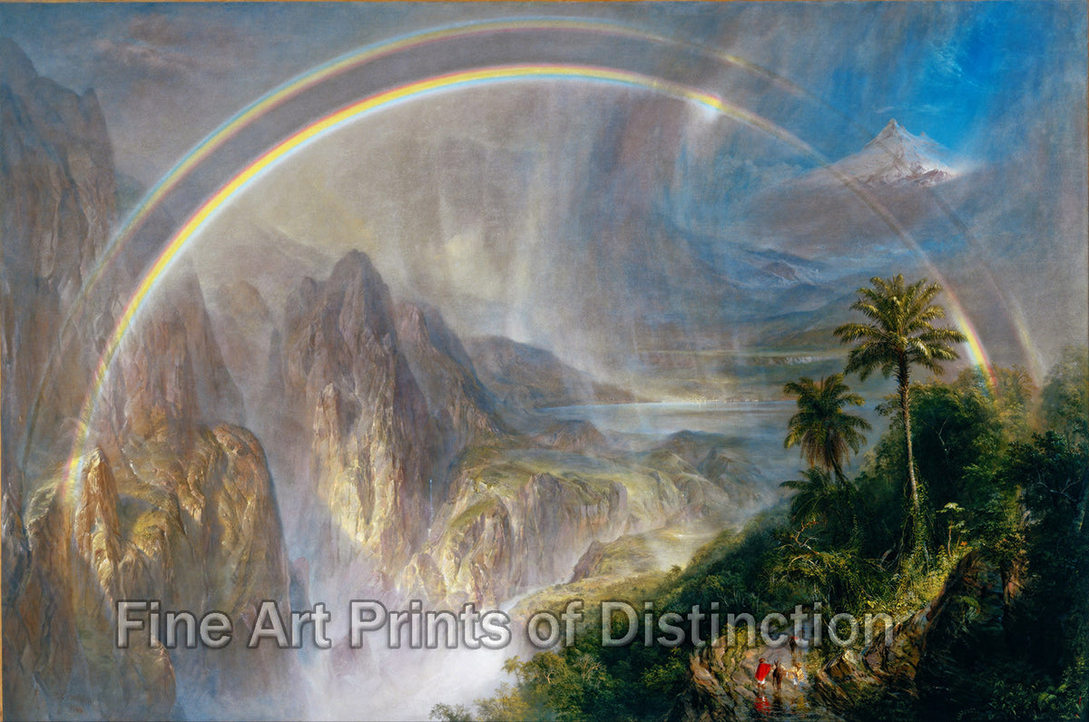 An archival premium Quality art Print of Rainy Day in the Tropics by Frederic Edwin Church for sale by Brandywine General Store