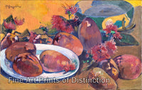An archival premium Quality art Print of Still Life with Mangoes by Paul Gauguin for sale by Brandywine General Store