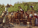 An archival premium Quality art Print of Grape Harvest and Wine Making for sale by Brandywine General Store