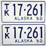 1962 Alaska Truck License Plates
