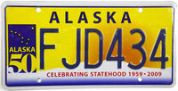 2009 Alaska License Plate