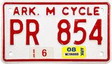 2008 Arkansas Motorcycle License Plate Excellent Condition