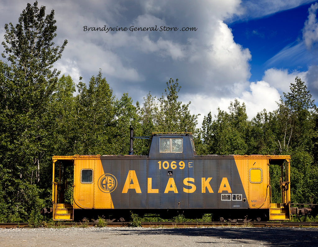 Alaska Railroad Car Art Print Brandywine General Store